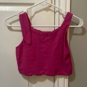 Pink zara tank top